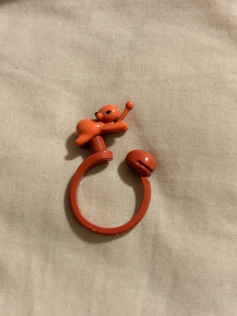 Free People Orange Bear Adjustable Statement Ring